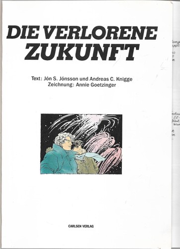 Die verlorene zukunft comic - verlorene,